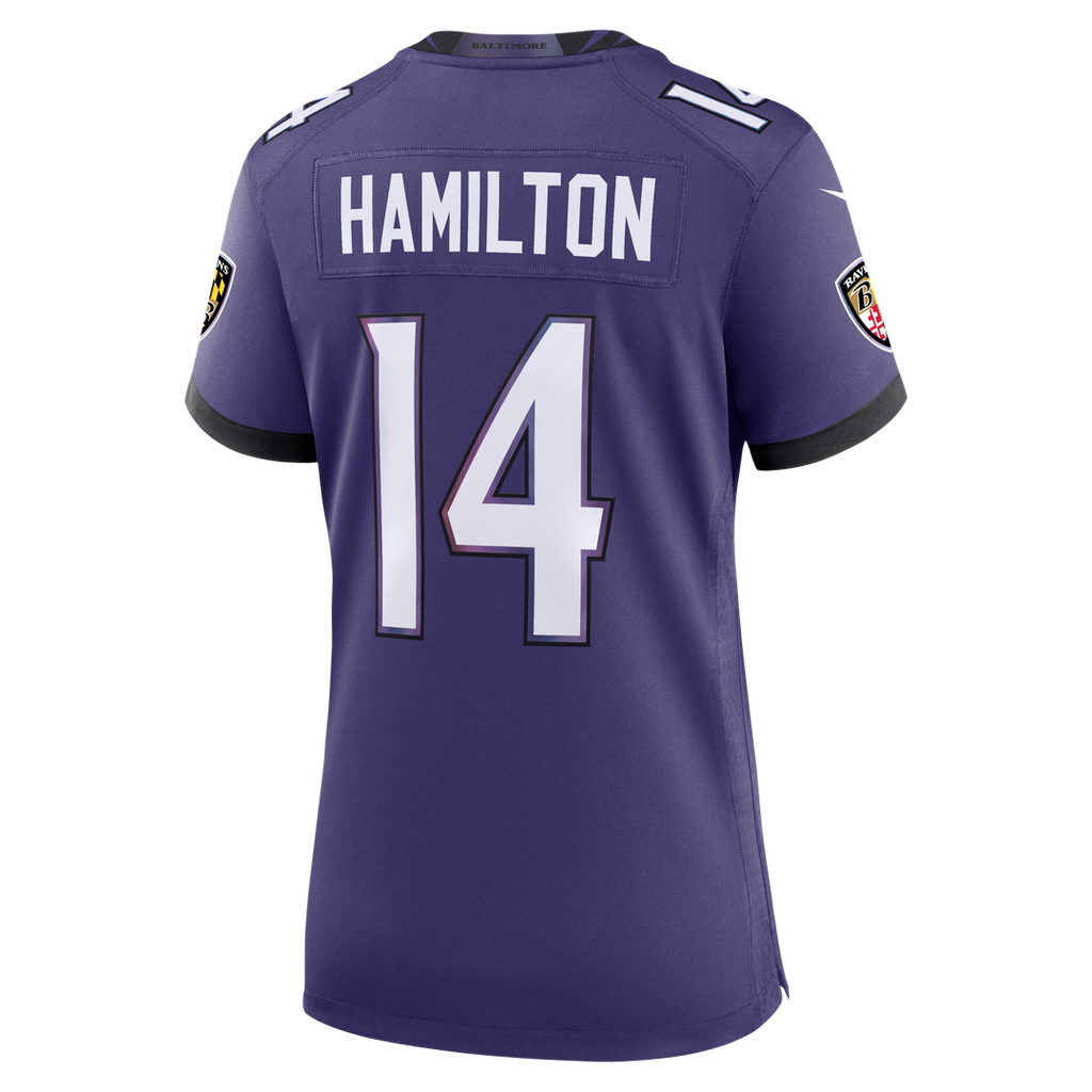 Kyle Hamilton Baltimore Ravens Women's Alternate Game Jersey - Black