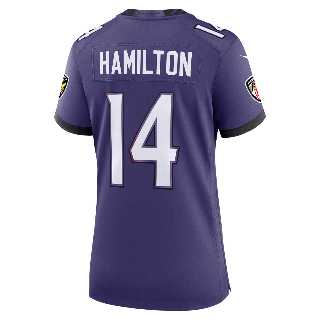 Kyle Hamilton Baltimore Ravens Women's Alternate Game Jersey - Black