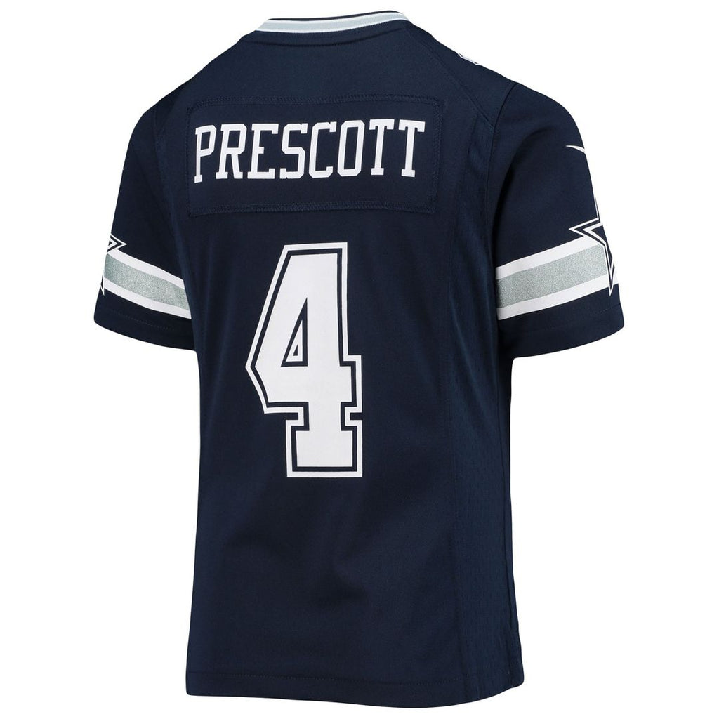 Dak Prescott Dallas Cowboys Girls Youth Team Game Jersey - Navy