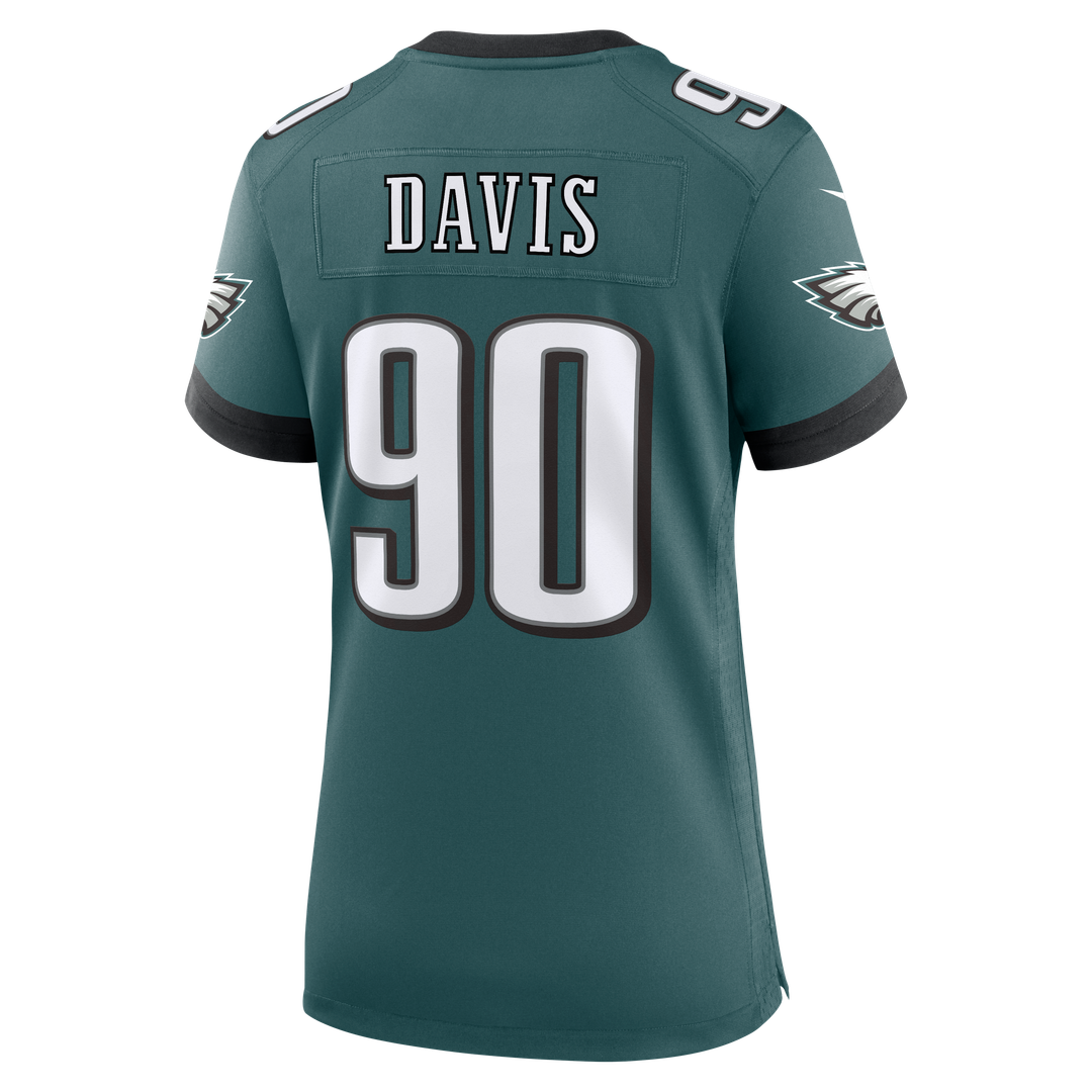 Jordan Davis Philadelphia Eagles Women's Alternate Game Jersey - Kelly Green