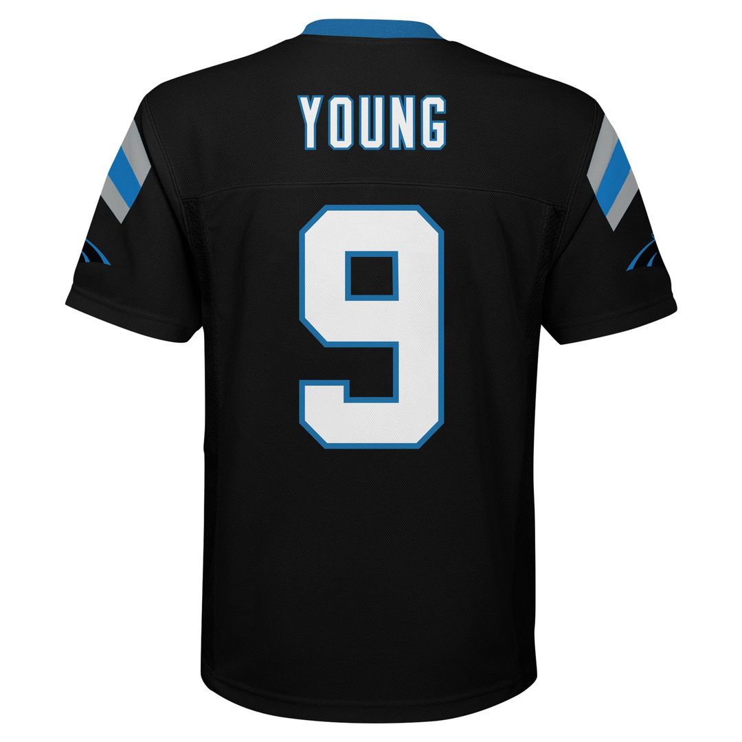Bryce Young Carolina Panthers Youth Replica Jersey - Black