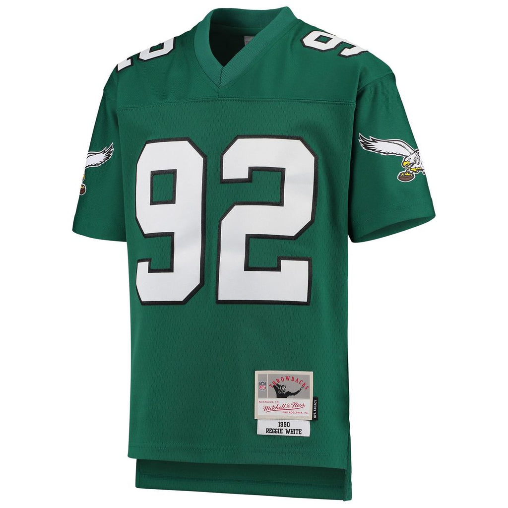 Reggie White Philadelphia Eagles Youth 1990 Legacy Retired Player Jersey - Green