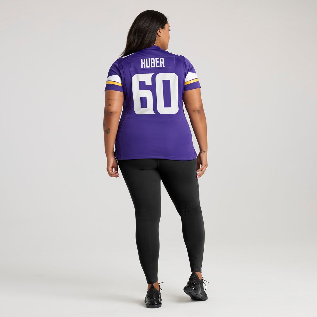 Joe Huber Minnesota Vikings Women's Team Game Jersey - Purple
