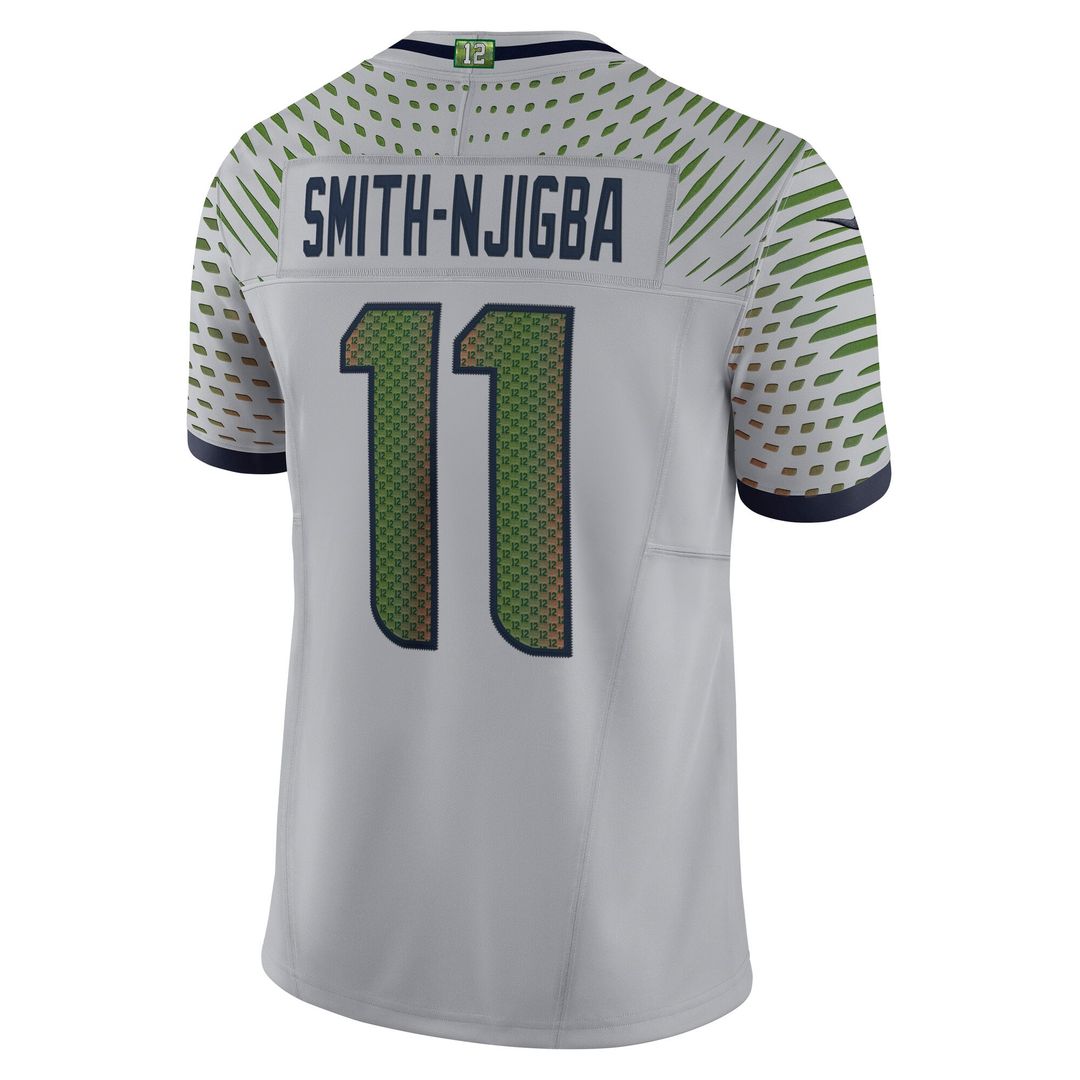 Jaxon Smith - Njigba Seattle Seahawks Rivalries Collection Stitched Limited Jersey - Gray