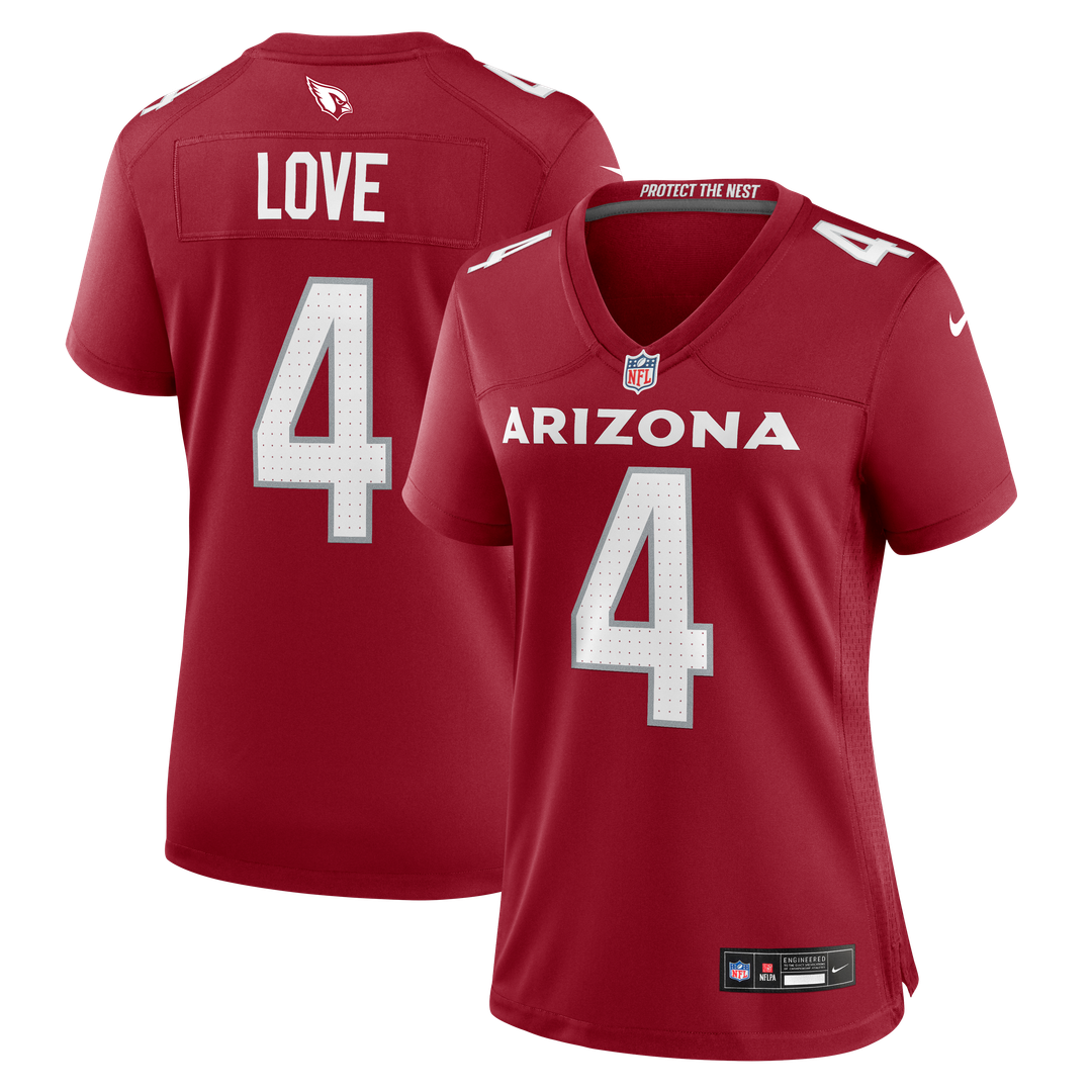 Jeremiyah Love Arizona Cardinals Women's Game Jersey - Cardinal