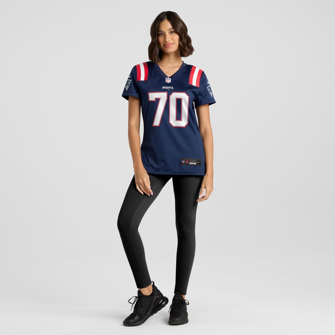 Greg Van Roten New England Patriots Women's Team Game Jersey - Navy