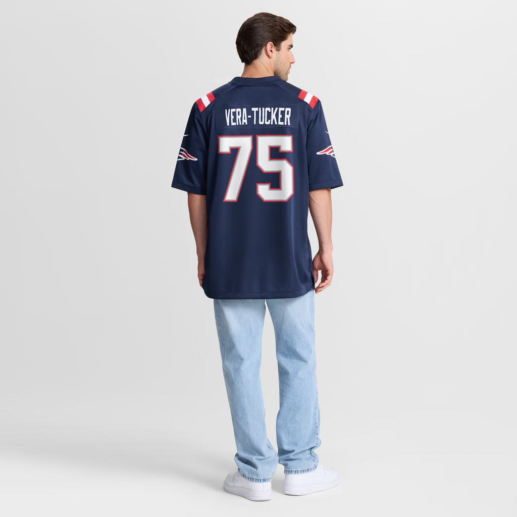 Alijah Vera - Tucker New England Patriots Team Game Jersey - Navy