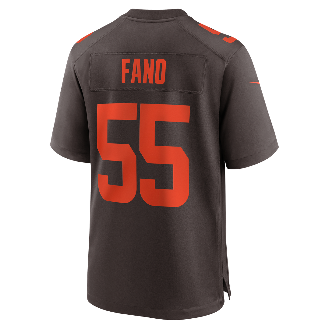 Spencer Fano Cleveland Browns Alternate Game Jersey - Brown