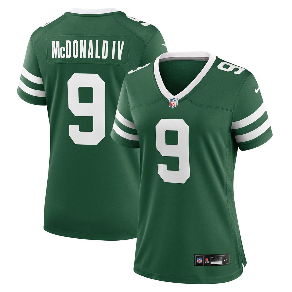 Will McDonald IV New York Jets Women's Team Game Jersey - Legacy Green