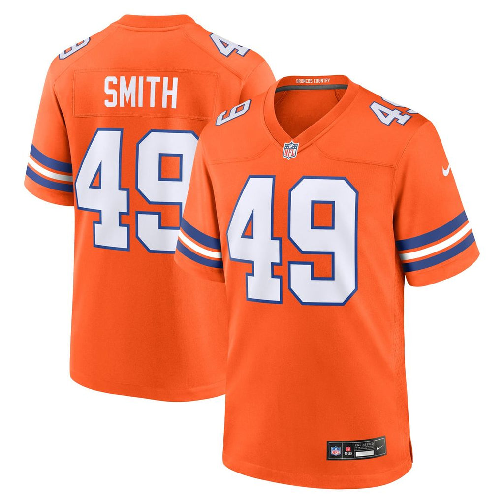 Dennis Smith Denver Broncos Retired Player Alternate Game Jersey - Orange