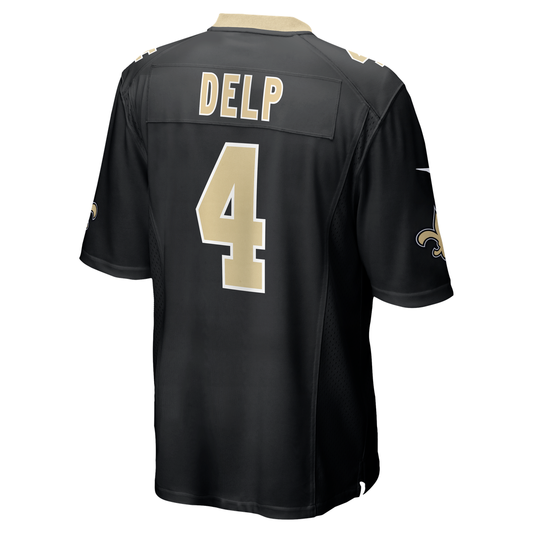 Oscar Delp New Orleans Saints Team Game Jersey - Black