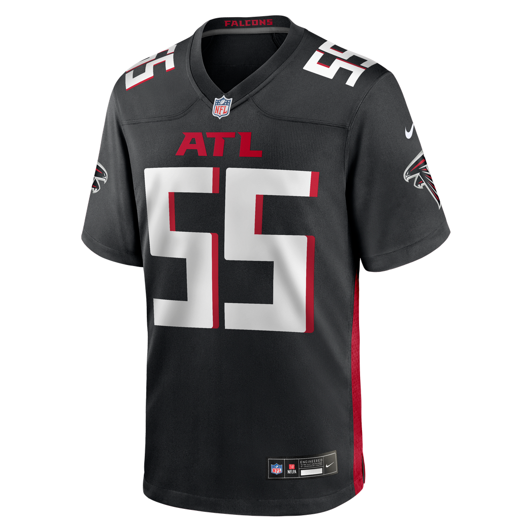 John Abraham Atlanta Falcons Game Retired Player Jersey - Black