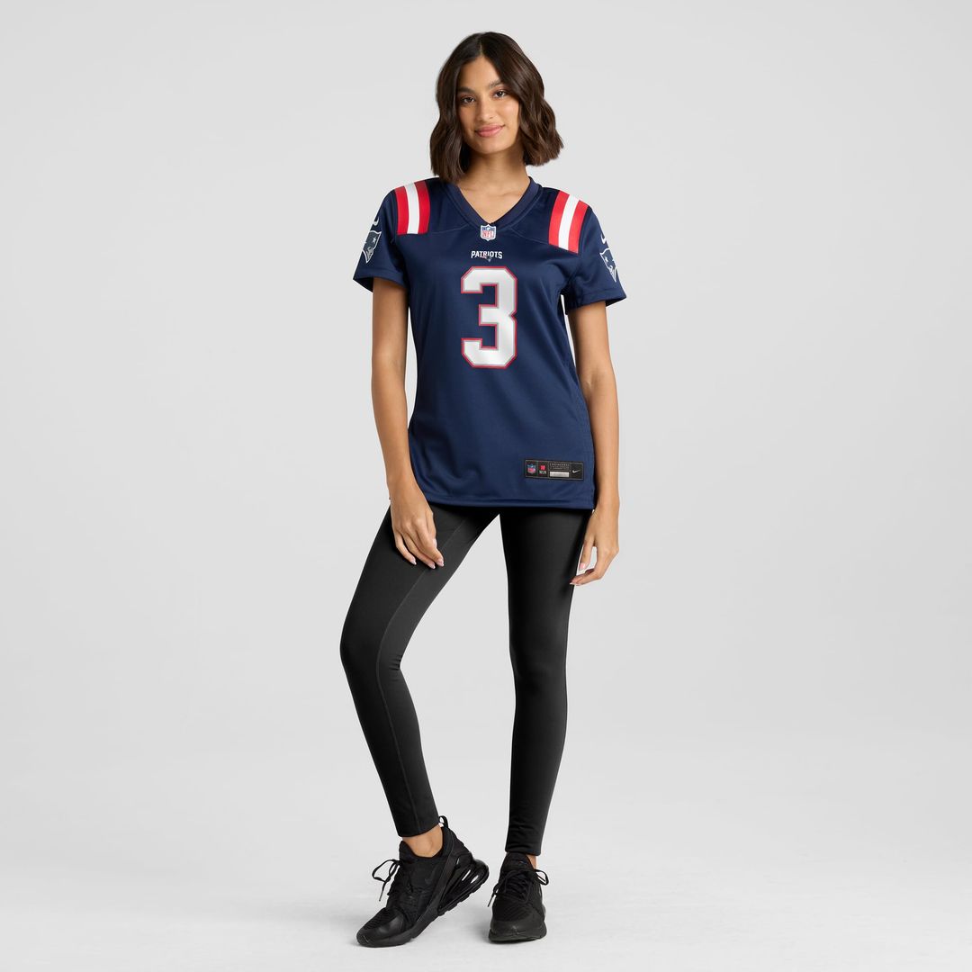 Demario Douglas New England Patriots Women's Game Jersey - Navy