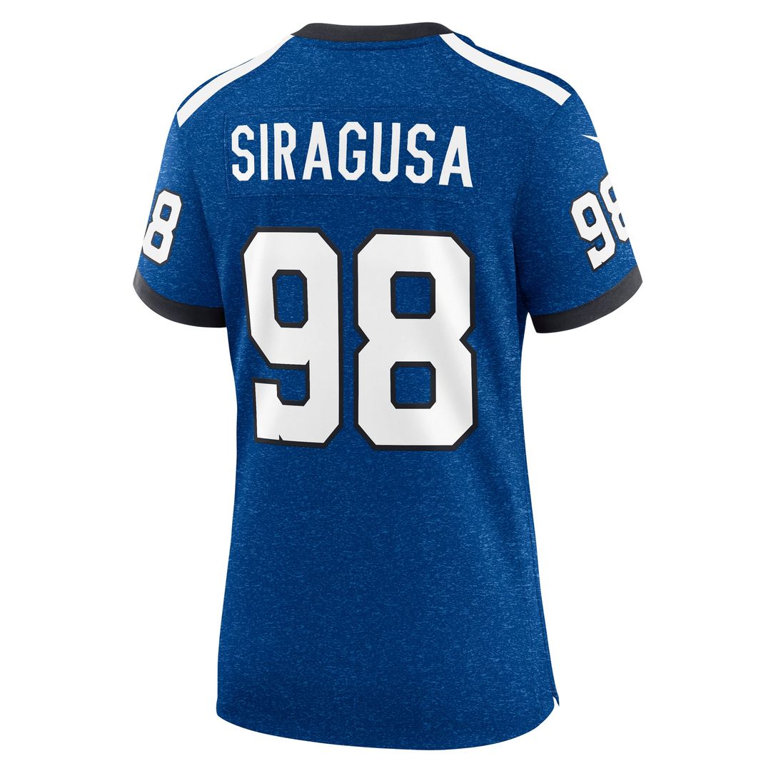 Tony Siragusa Indianapolis Colts Women's Indiana Nights Alternate Game Jersey - Royal
