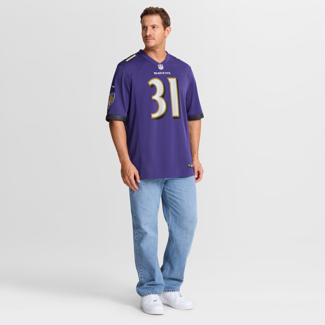 Jamal Lewis Baltimore Ravens Game Retired Player Jersey - Purple