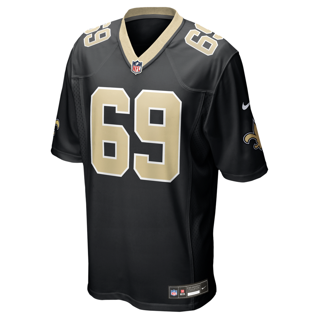 Barry Wesley New Orleans Saints Team Game Jersey - Black