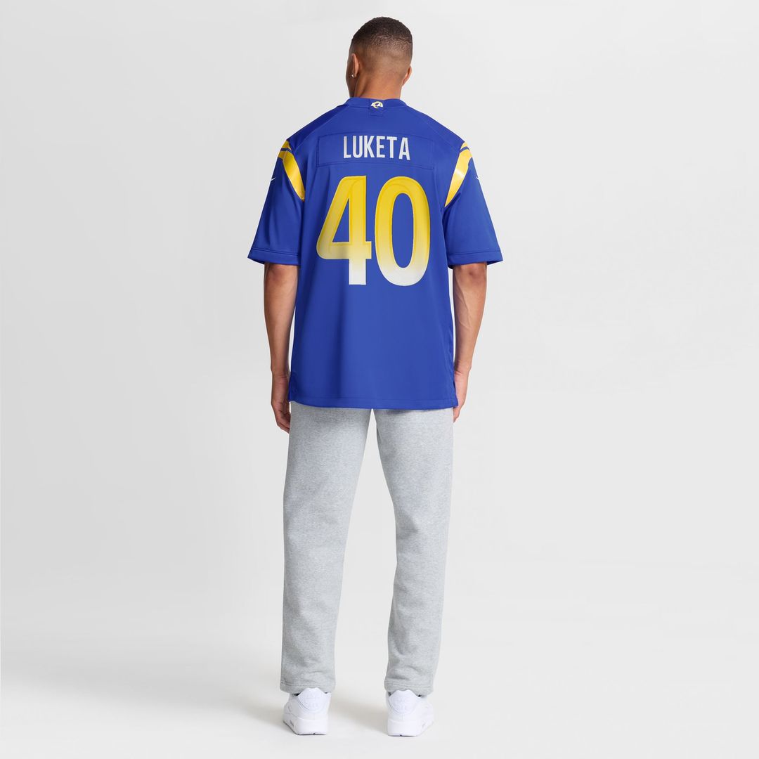 Jesse Luketa Los Angeles Rams Team Game Jersey - Royal