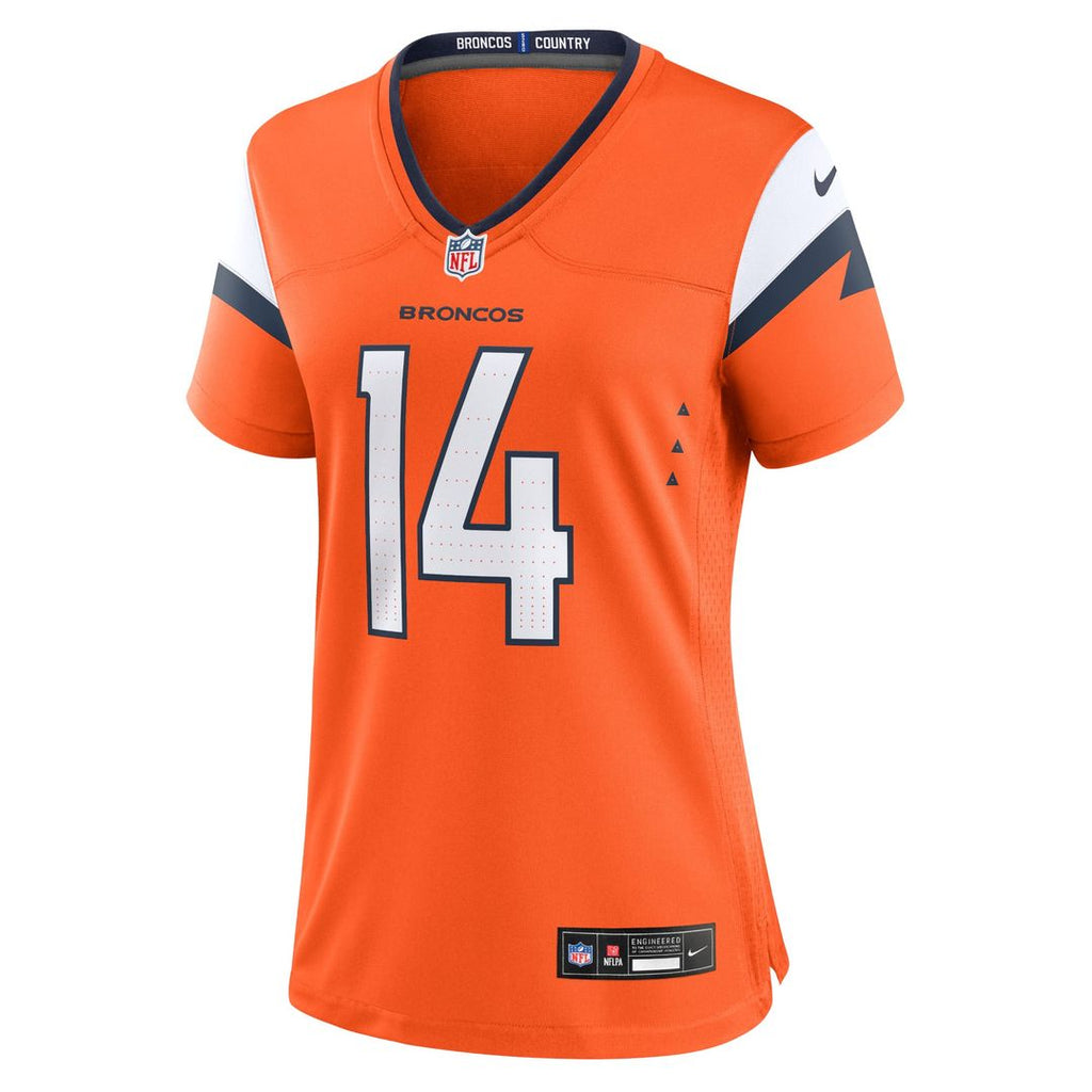 Courtland Sutton Denver Broncos Women's Team Game Jersey - Orange