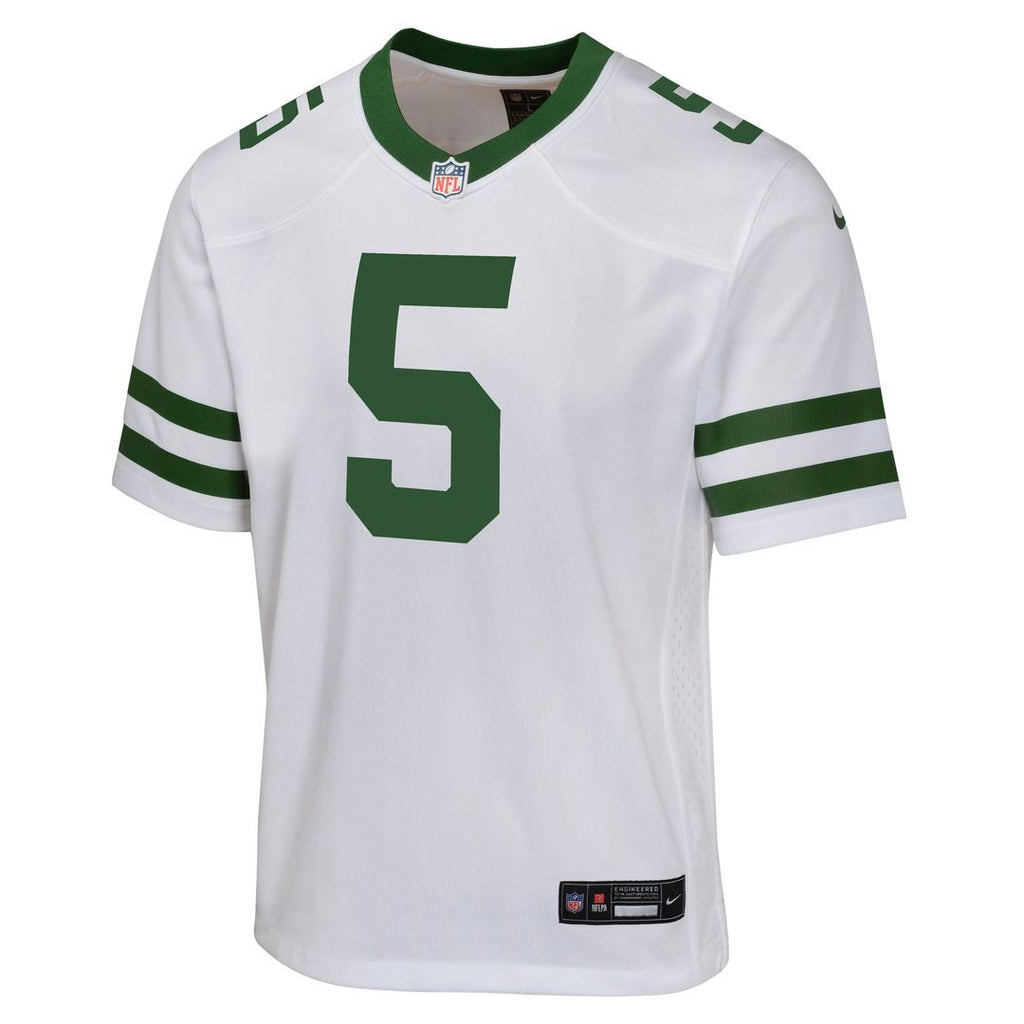 Garrett Wilson New York Jets Youth Game Jersey - Black