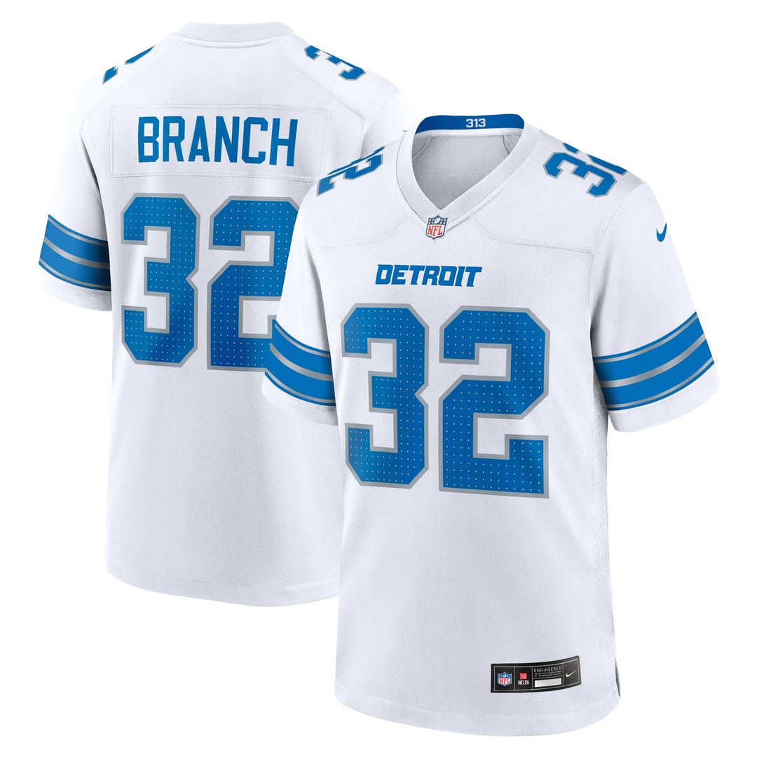 Brian Branch Detroit Lions Game Jersey - Blue