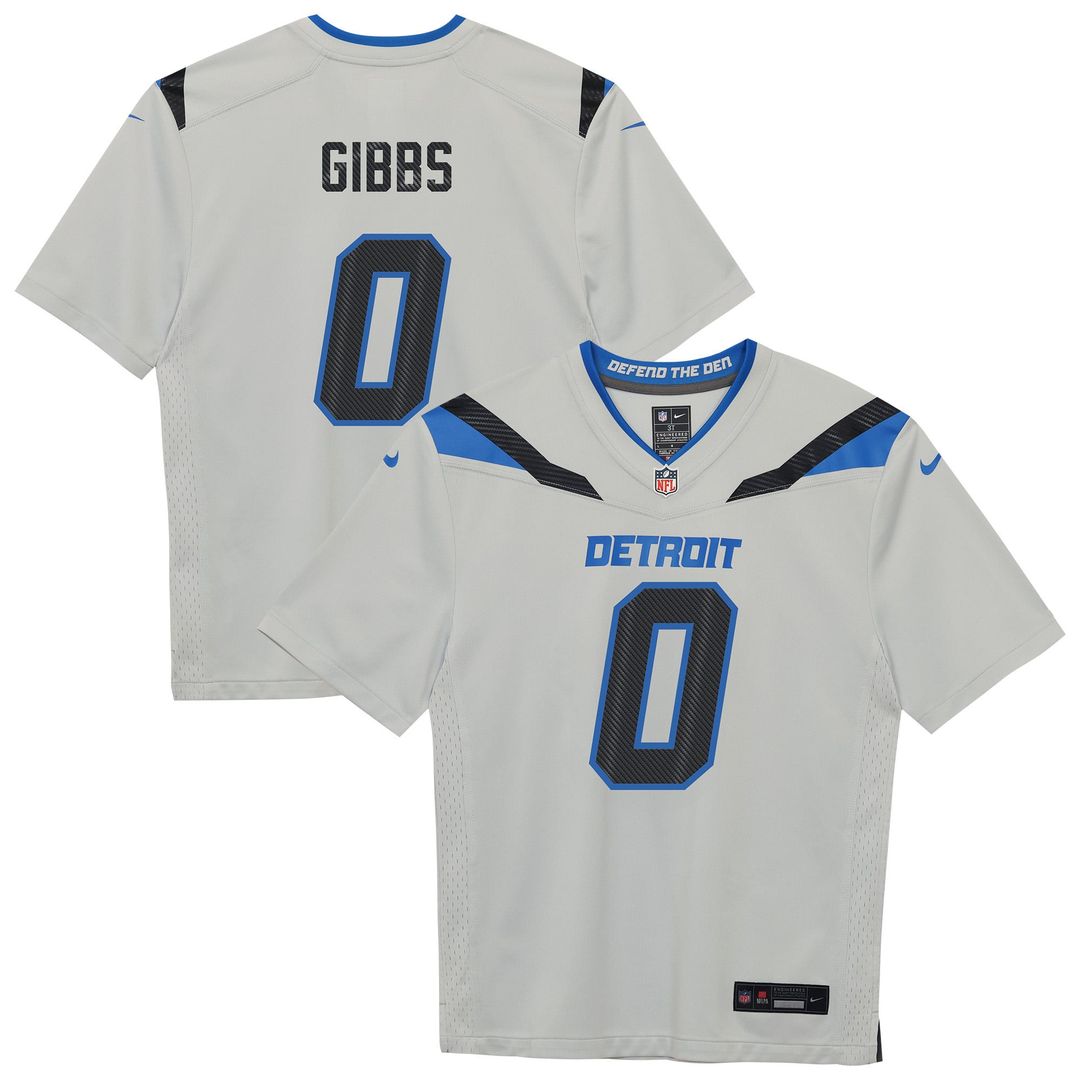 Jahmyr Gibbs Detroit Lions Preschool 2026 Rivalries Collection Game Jersey - Silver