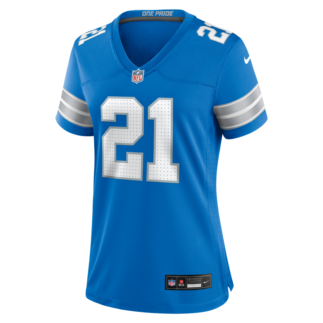Roger McCreary Detroit Lions Women's Team Game Jersey - Blue