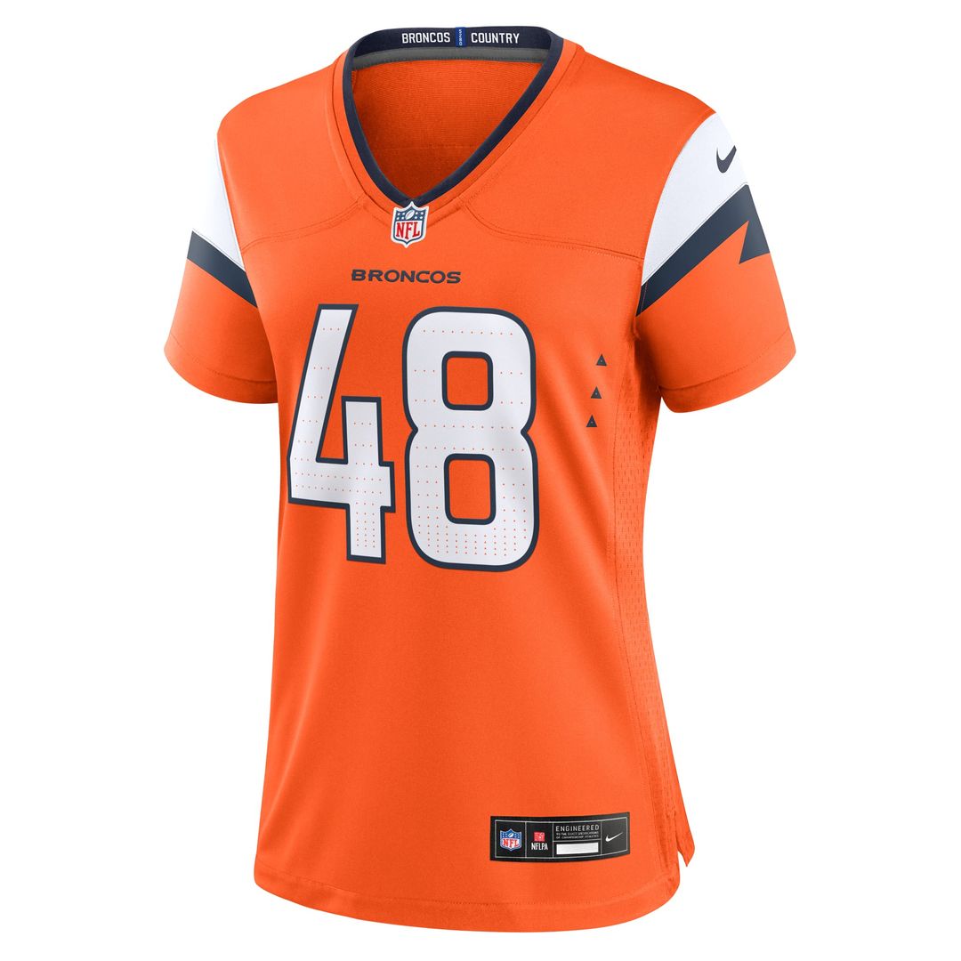 Mitchell Fraboni Denver Broncos Women's Team Game Jersey - Orange