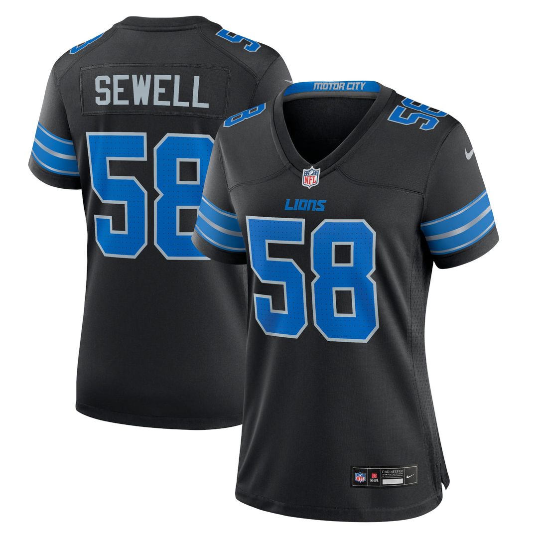 Penei Sewell Detroit Lions Women's Game Jersey - Blue