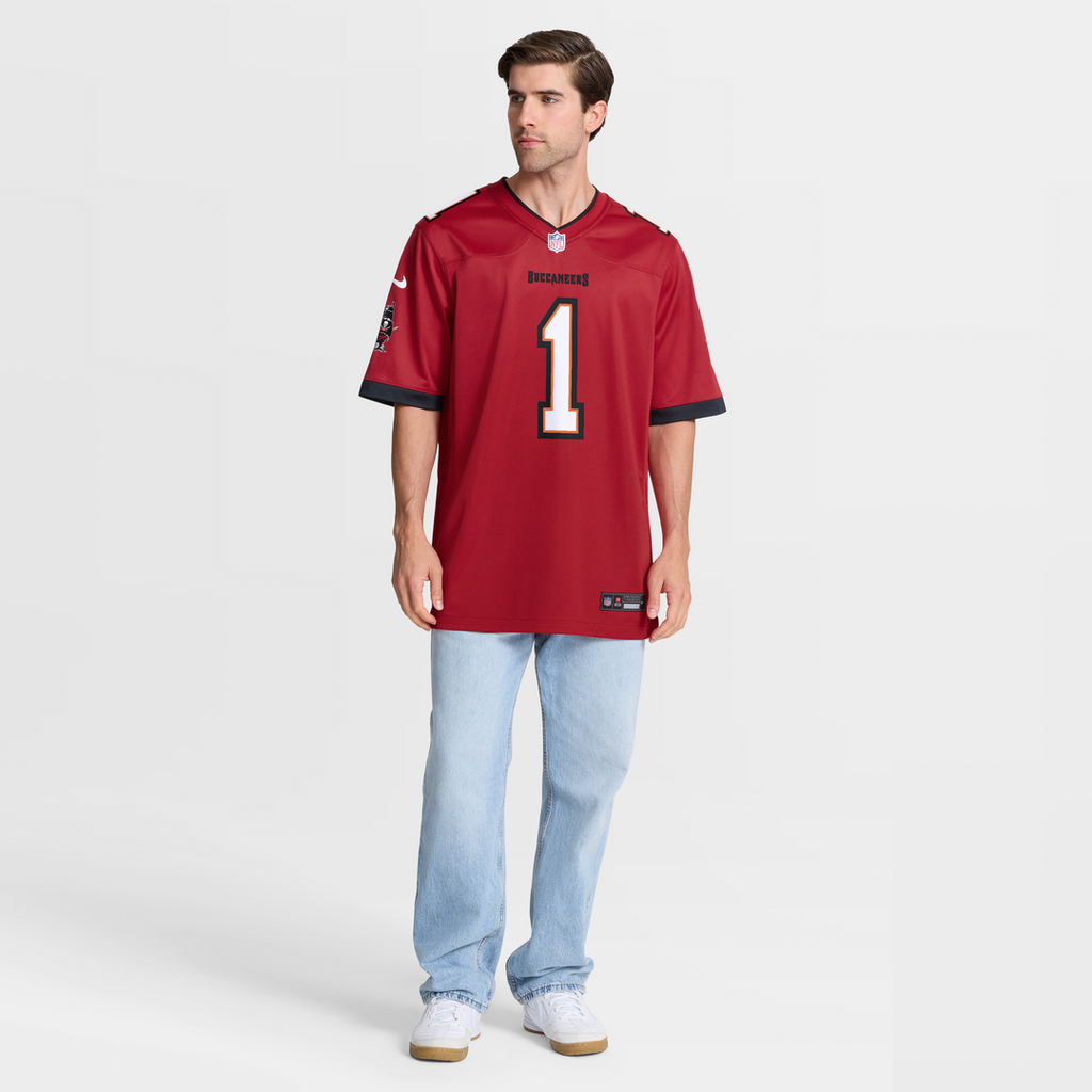 Number 1 Dad Tampa Bay Buccaneers Game Jersey - Red