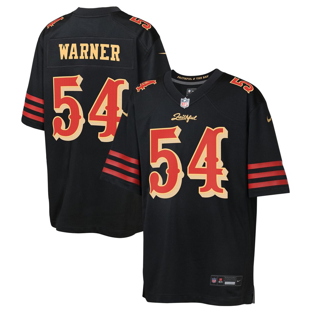 Fred Warner San Francisco 49ers Youth Rivalries Collection Game Jersey - Black