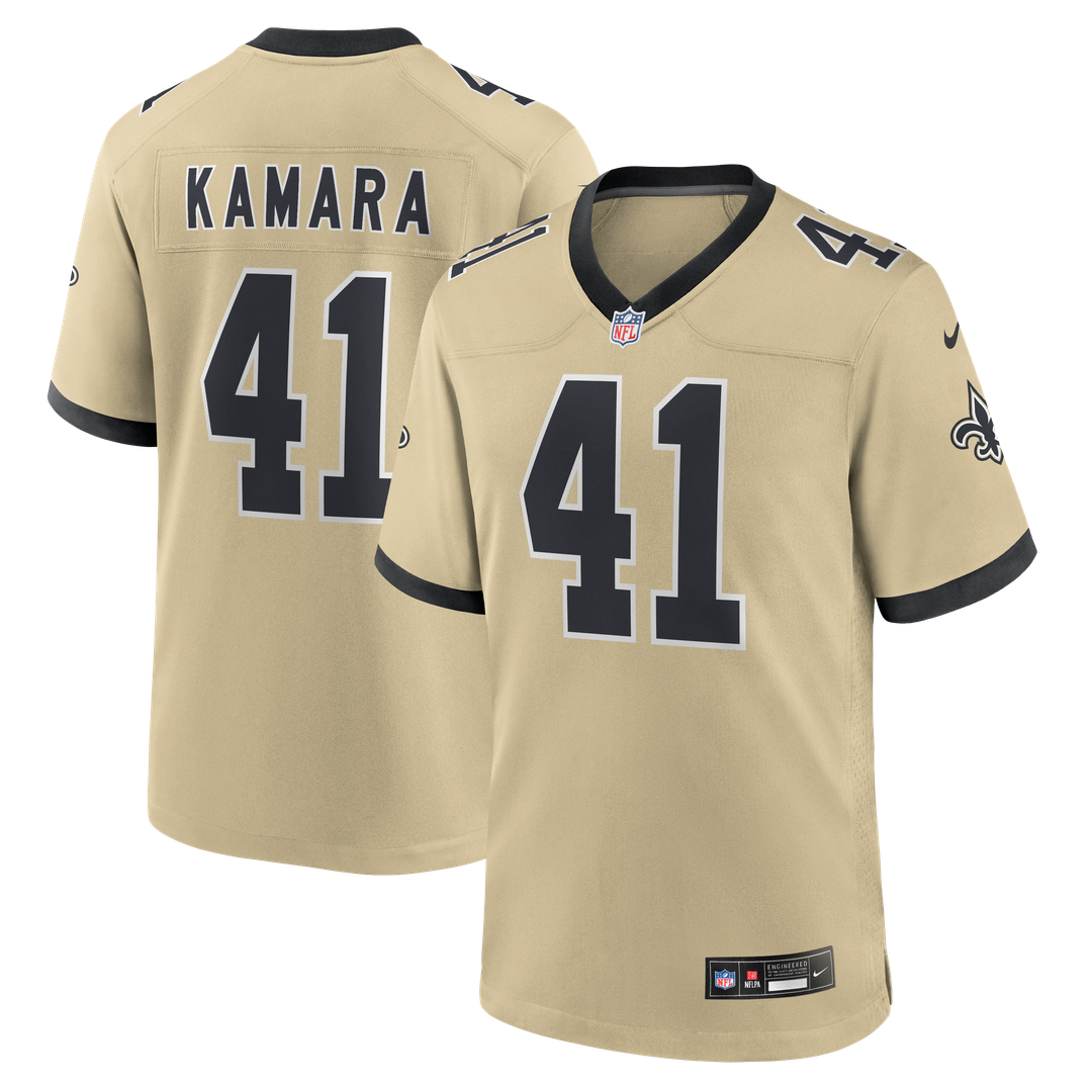 Alvin Kamara New Orleans Saints Gameday Golds Alternate Game Player Jersey - Gold