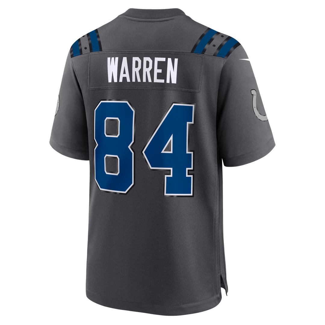 Tyler Warren Indianapolis Colts 2026 Rivalries Collection Game Jersey - Anthracite
