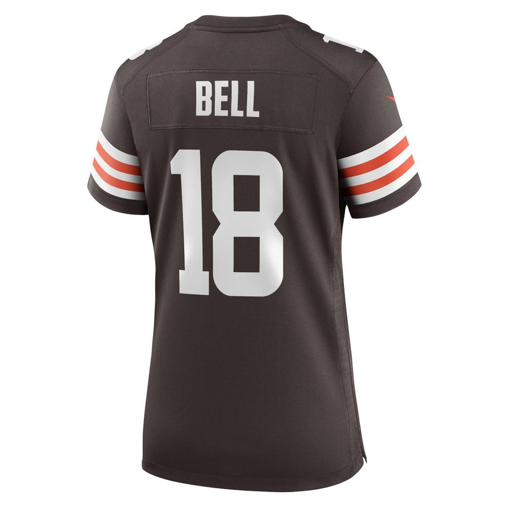 David Bell Cleveland Browns Women's Game Jersey - Brown