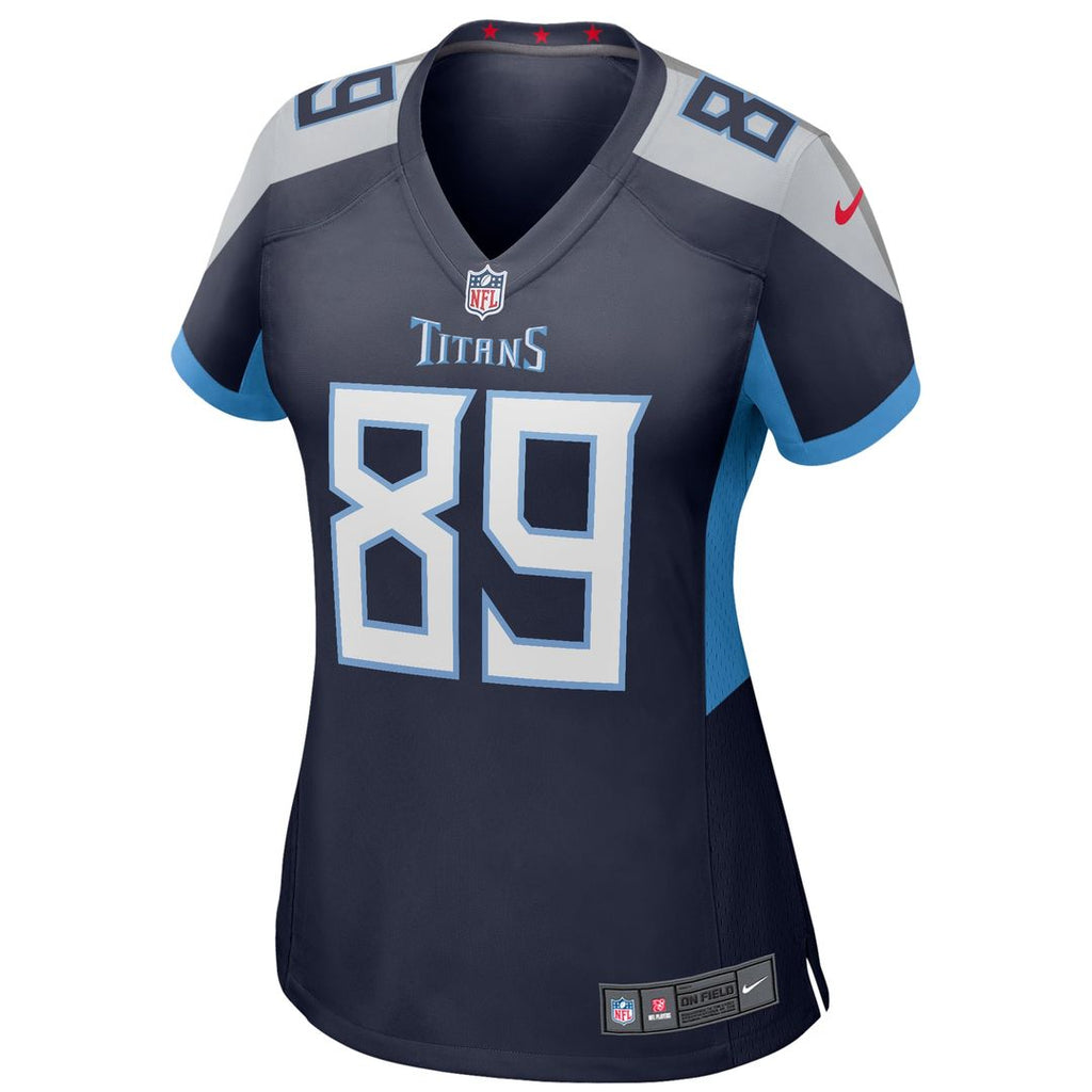 Frank Wycheck Tennessee Titans Women's Game Retired Player Jersey - Navy