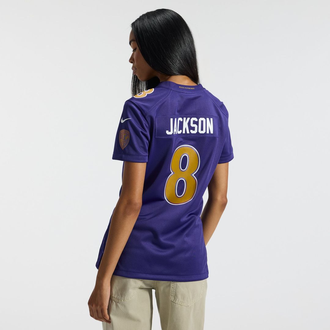 Lamar Jackson Baltimore Ravens Women's Alternate Game Jersey - Black