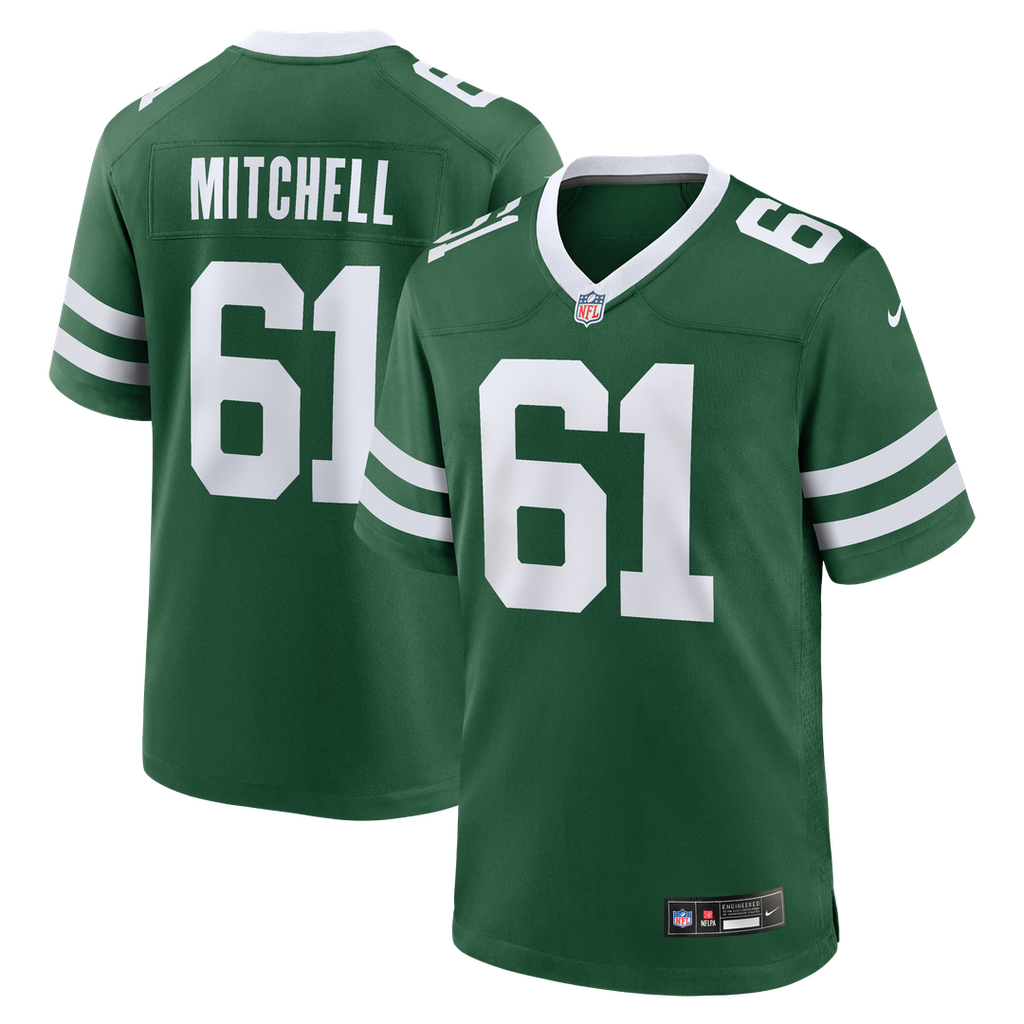 Max Mitchell New York Jets Team Game Jersey - Legacy Green