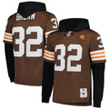 Jim Brown Cleveland Browns Player Name & Number Hoodie Legacy Jersey - Brown