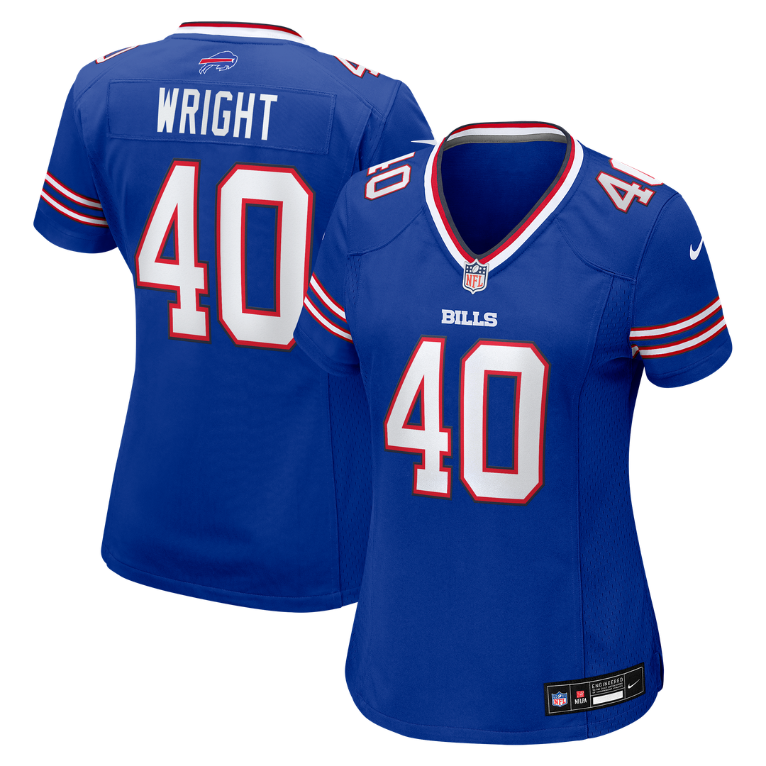 Matthew Wright Buffalo Bills Women's Team Game Jersey - Royal