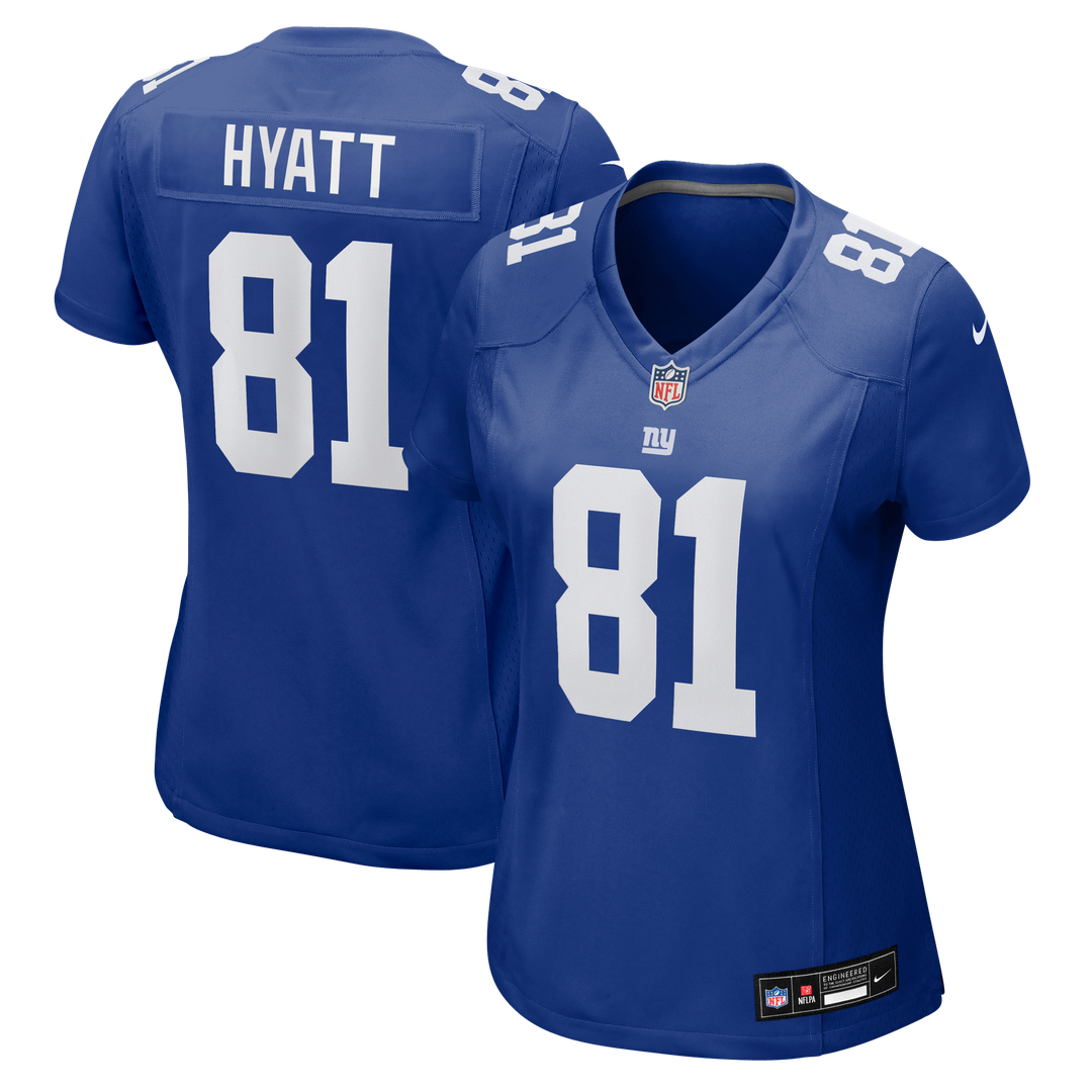 Jalin Hyatt New York Giants Women's Team Game Jersey - Royal