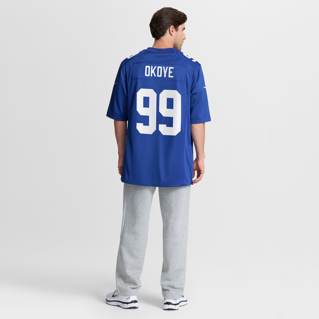 Basil Okoye New York Giants Team Game Jersey - Royal