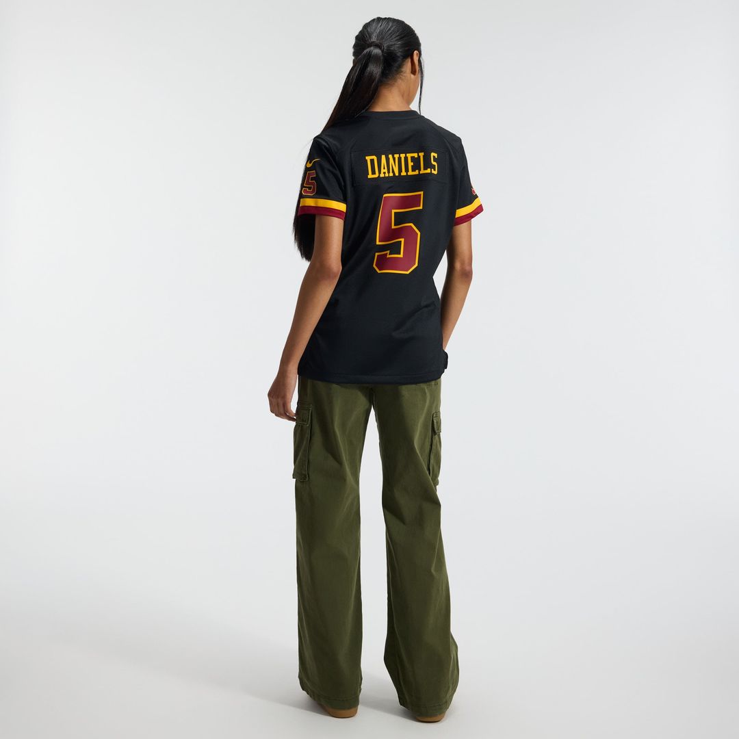 Jayden Daniels Washington Commanders Women's Hail Raiser Alternate Game Jersey - Black