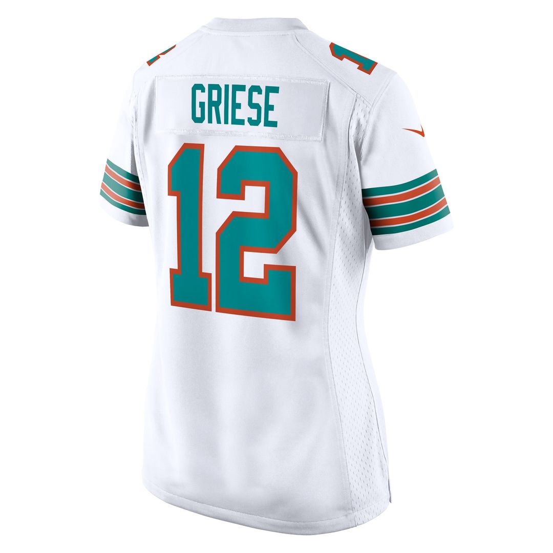Bob Griese Miami Dolphins Women's Retired Player Jersey - White