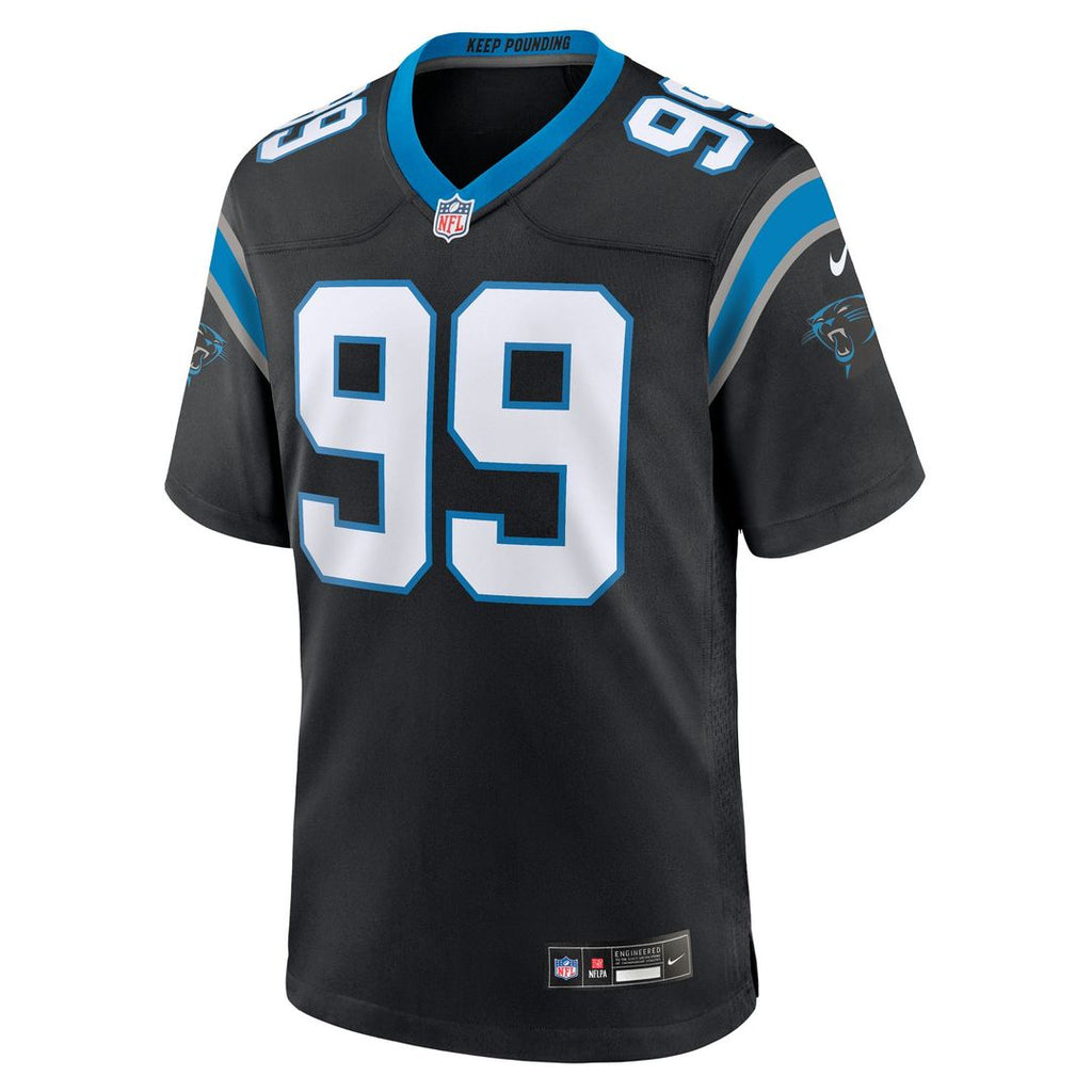 Tershawn Wharton Carolina Panthers Team Game Jersey - Black