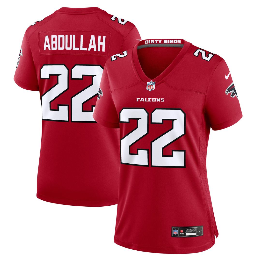 Yasir Abdullah Atlanta Falcons Women's Team Game Jersey - Red