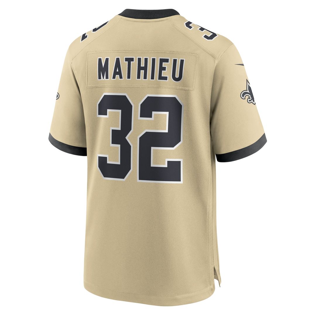 Tyrann Mathieu New Orleans Saints Gameday Golds Alternate Game Player Jersey - Gold