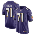 Carson Vinson Baltimore Ravens Team Game Jersey - Purple
