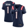A.J. Brown New England Patriots Women's Game Jersey - Navy