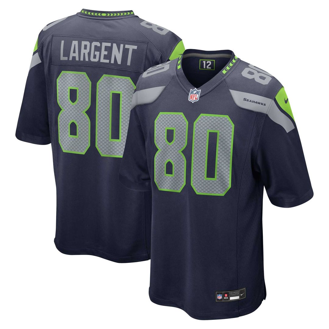 Steve Largent Seattle Seahawks Retired Player Game Jersey - College Navy
