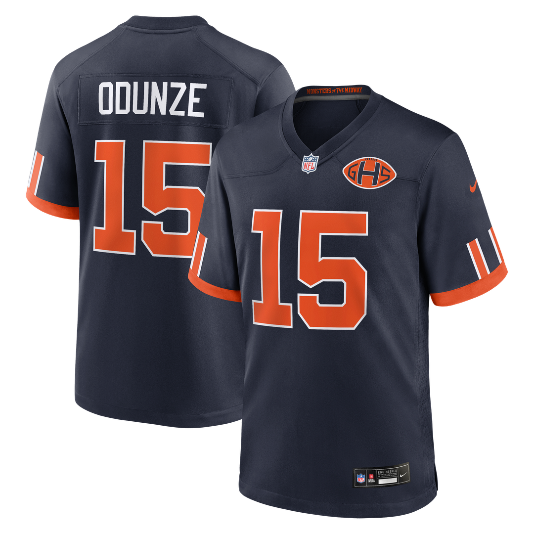 Rome Odunze Chicago Bears 2026 Rivalries Collection Game Jersey - Navy