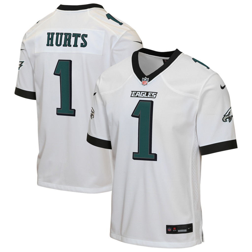 Jalen Hurts Philadelphia Eagles Youth Game Jersey - White